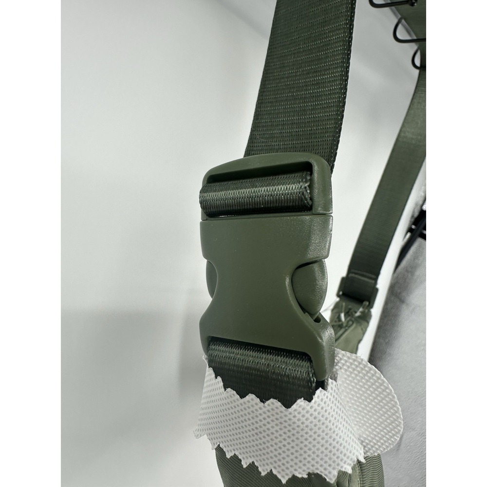 Fabletics The Sling Bag Adjustable Utility Green Zipper New 12X7 - Picture 6 of 15